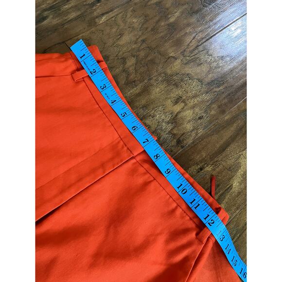 Revolve TIBI Linen Blend Mini Skirt w Optional Waist Tie Size 0 Poppy Color NWT - Picture 7 of 8